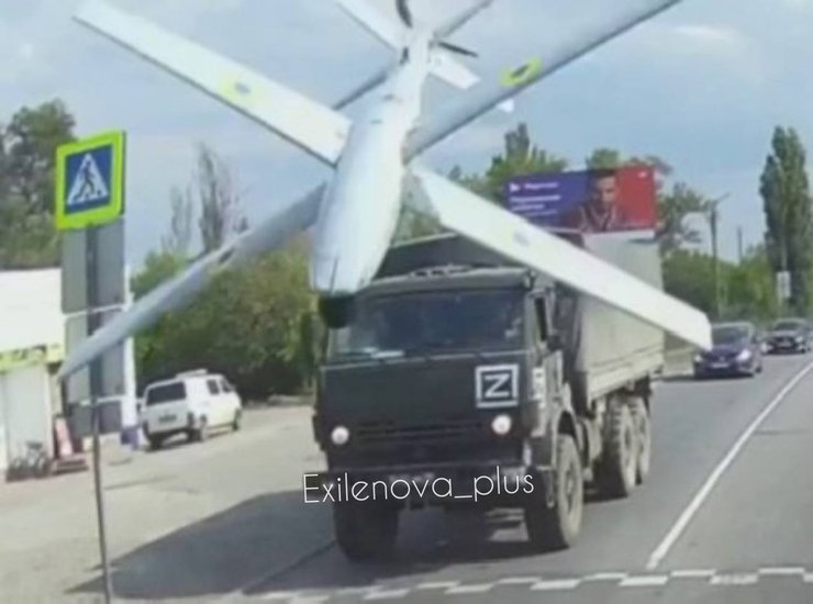 Дрон Ram-2x атакує транспорт РФ