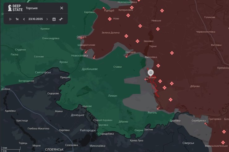 торське карта