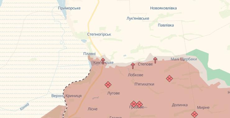 каменское на карте deepstate