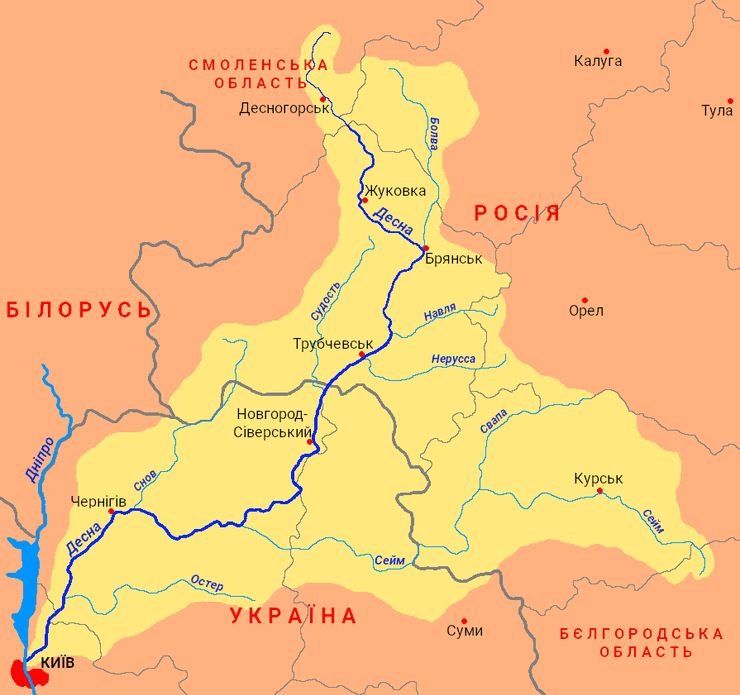 Десна, загрязнение Десны