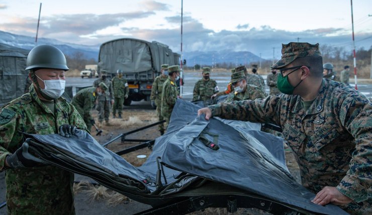 китайская угроза в Японии, японские военные, силы обороны японии