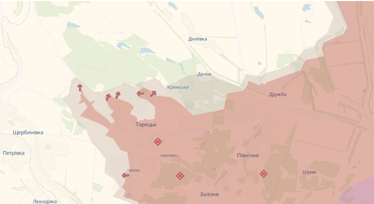 Уточнена ЛБЗ у Торецьку