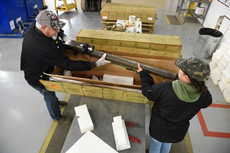 ПЗРК Stinger проходят проверку перед ремонтом на армейском заводе боеприпасов