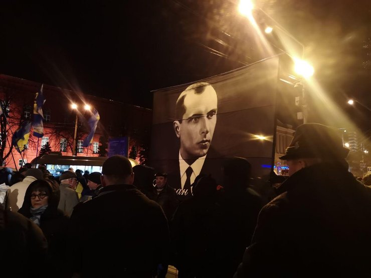 Степан Бандера, марш в честь дня рождения Бандеры, Киев, фото