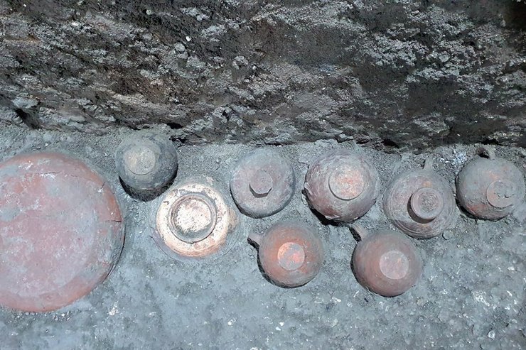 керамика, керамика, везувий, находка, раскопки, раскопки помпеи, находка помпеи, исследование помпеи, извержение везувий, извержение вулкана, комплекс вилл