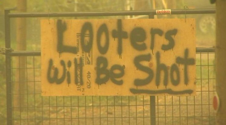 Надписи жителей Орегона для мародеров