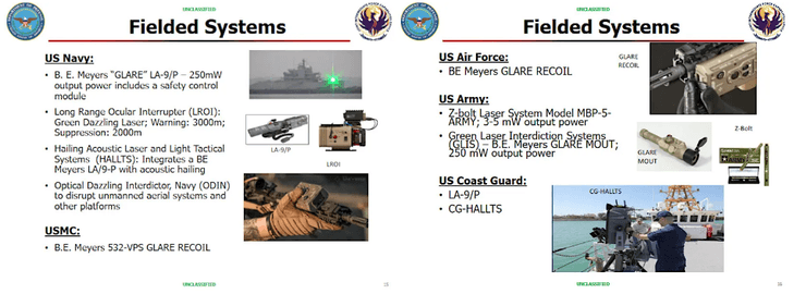 Ослепители на стрелковое оружие