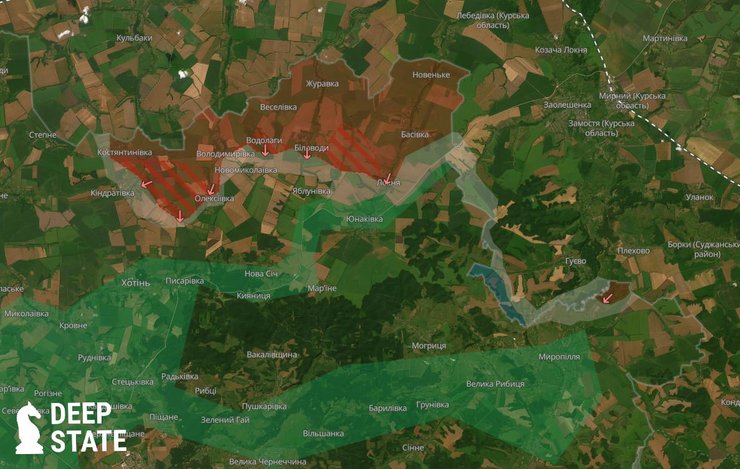 ВС РФ продолжают наступление на Сумы