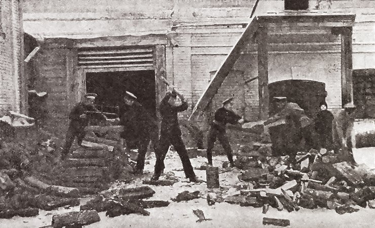 фото, дрова, Киев, 1915 год, газета, Киевская мысль