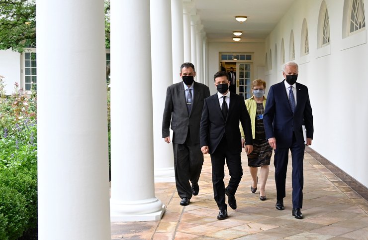 Владимир Зеленский и Джо Байден, визит Зеленского в США