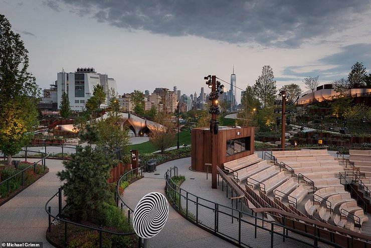 маленький остров, парк, нью-йорк