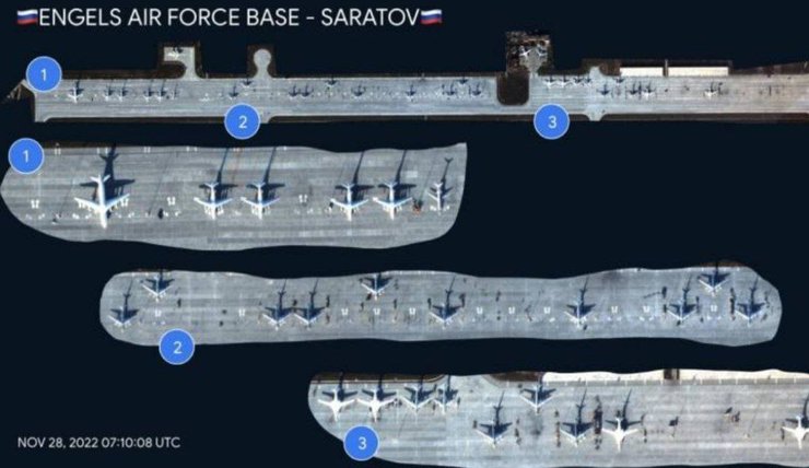 ту-95, расположение самолетов