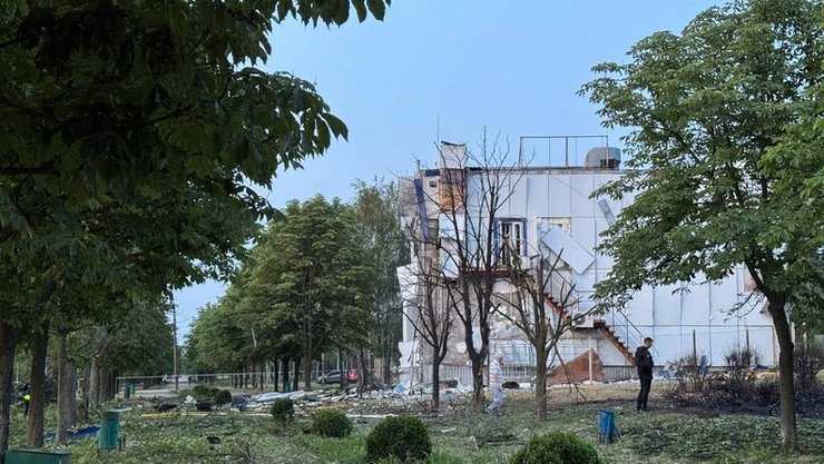 Последствия российского удара по Запорожью 14 июня