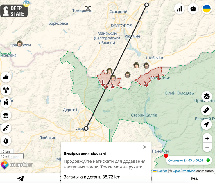 реальна дальність умпб