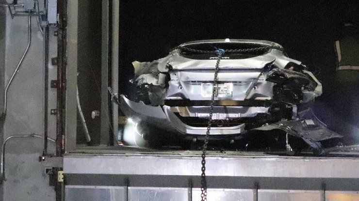 Разбитый суперкар Феррари, Разбитый суперкар, суперкар Феррари, Ferrari Roma, суперкар Ferrari