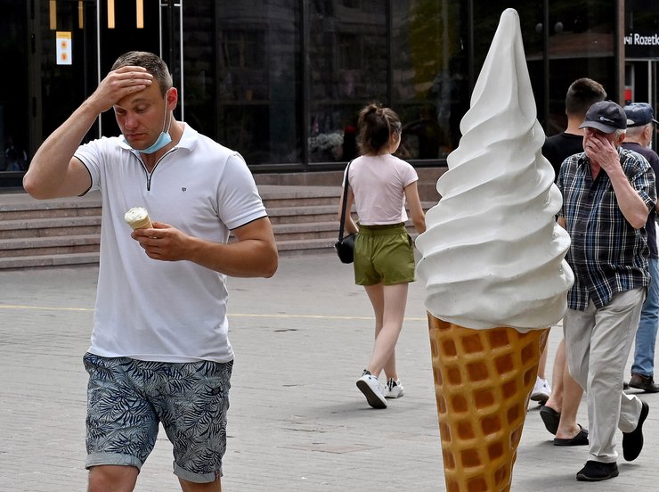 температурный рекорд в Киеве, аномальная жара