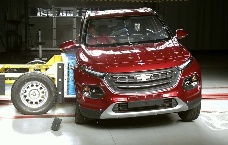 chevrolet groove, краш тест