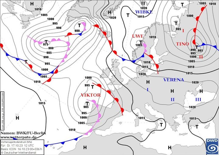 погода, атмосферный фронт, прогноз