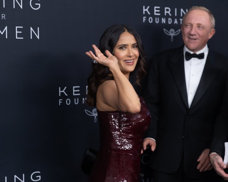 Сальма Хайек с мужем