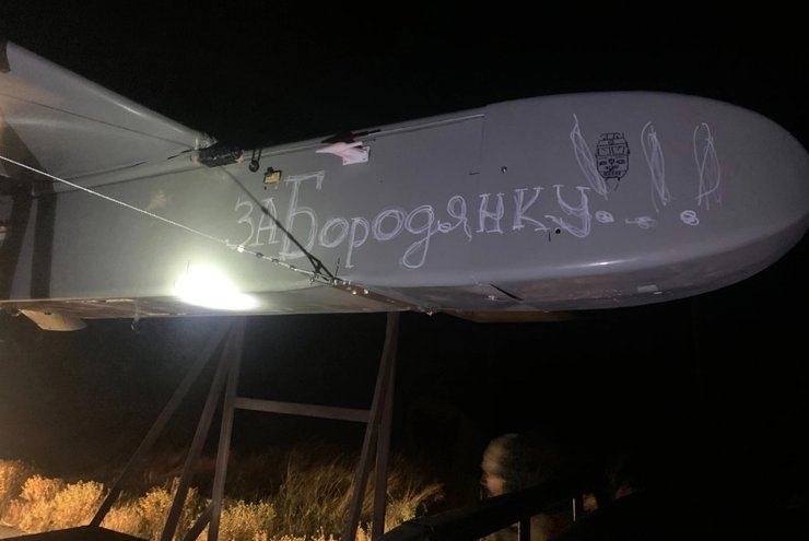 Дальнобойный дрон FP-1 перед первым использованием в 2023 году