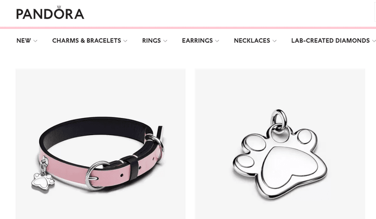 Нашийник та жетон для пухнастого друга від бренду Pandora