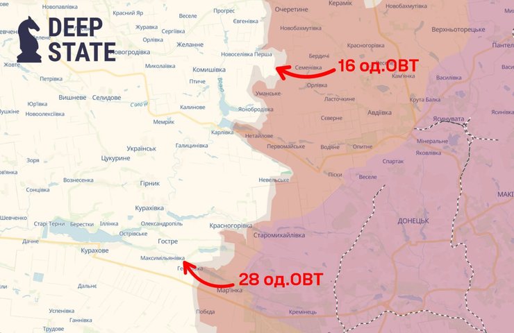 РФ усилила давление на Покровск и Курахово