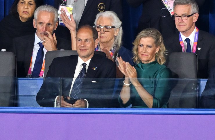 Герцогиня Уэссеская и принц Эдвард на Играх Содружеств