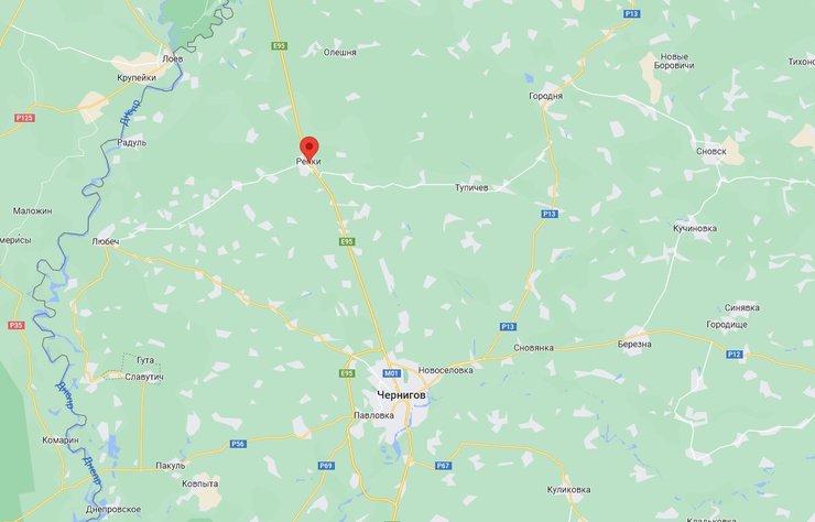 Українські війська знищили колону ворожої техніки, що рухалася з боку селища Ріпки на Чернігів.