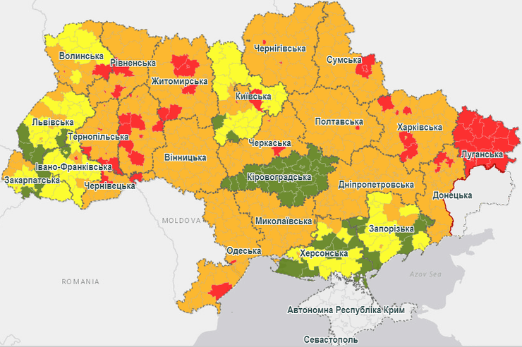 карантин, зоны