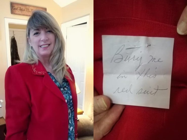 Женщина в пиджаке, пиджак, записка в пиджаке, записка, жуткая записка, одежда,