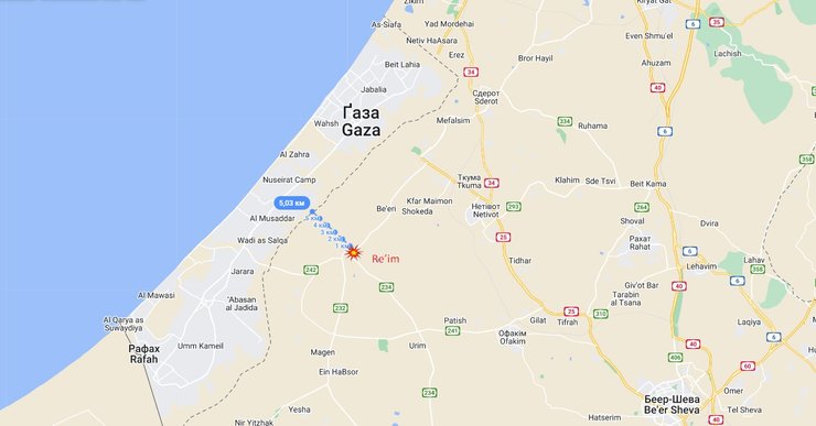 Где проходил музыкальный фестиваль, на который напали террористы ХАМАС