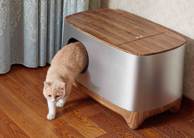 Лоток, що самоочищається, догляд за тваринами, гаджети для тварин