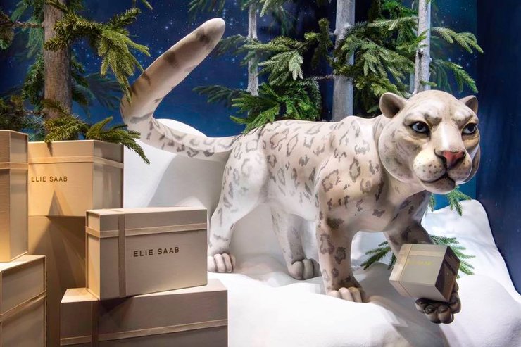 новогодняя витрина, фото, магазин, в Европе, harrods