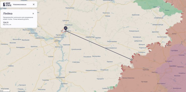 Расстояние от Самара до линии боев — около 130 км.