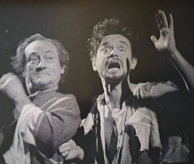 Фото Богдана Ступки и Остапа Ступки в постановке "Король Лир" 1997 года