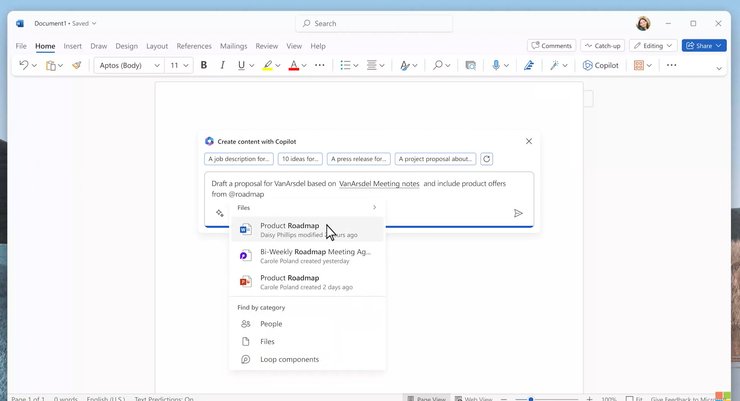 Microsoft Word, Copilot, AI,ИИ, ChatGPT-4, Майкрософт Копилот