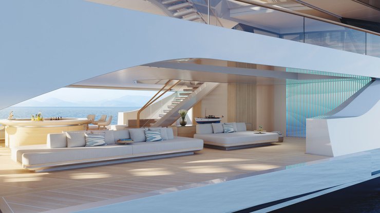 Feadship Concept C, одна из самых дорогих в мире яхт, судно, которое самостоятельно генерирует экологически-чистую энергию