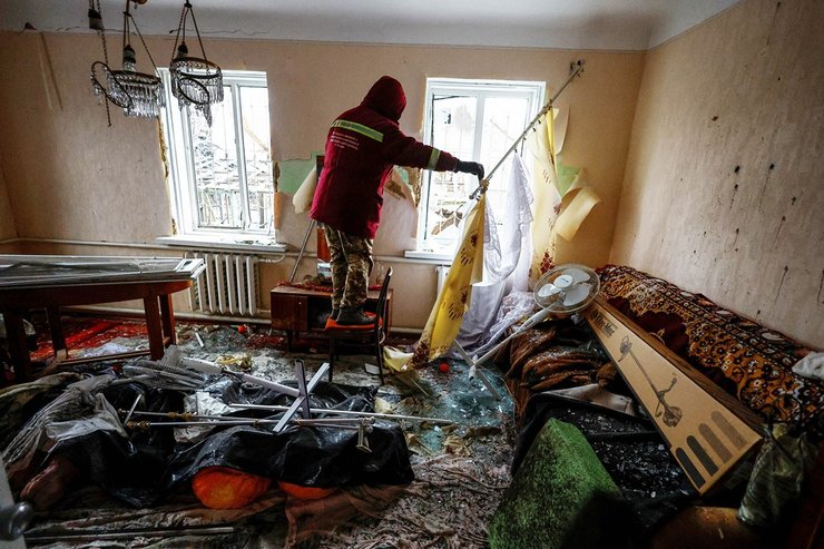 Наслідки ракетного обстрілу