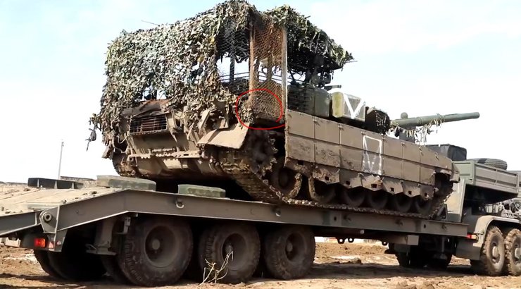 двойной мангал, танк с мангалом, российский танк, танки ВС РФ,