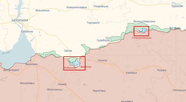 Фронт на Запорожье