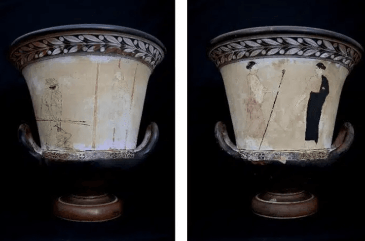 Древнегреческие вазы, Гипс в античном искусстве, Белый фон на греческих вазах, археология, Культурное значение аттических ваз, Похоронные ритуалы в Древней Греции, Культурное значение аттических ваз