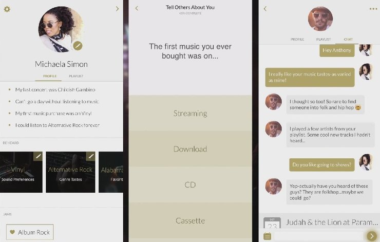 Vinylly app, приложение для знакомства, музыка