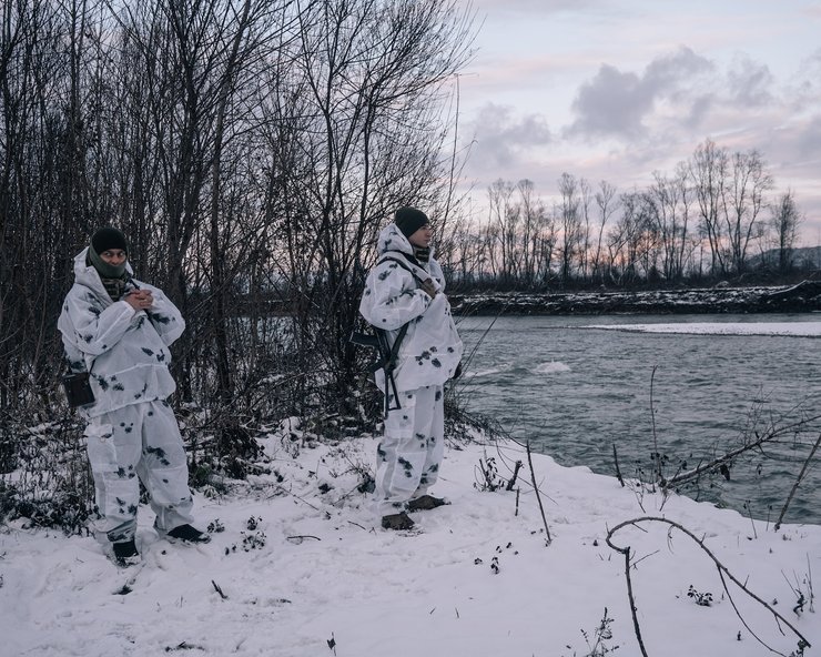 Олександр Кириленко та Володимир Шикор на румунському кордоні