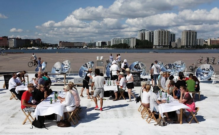 Solar Kitchen, сонячна кухня, сонячні дзеркала, готувати на сонці, Лісабон