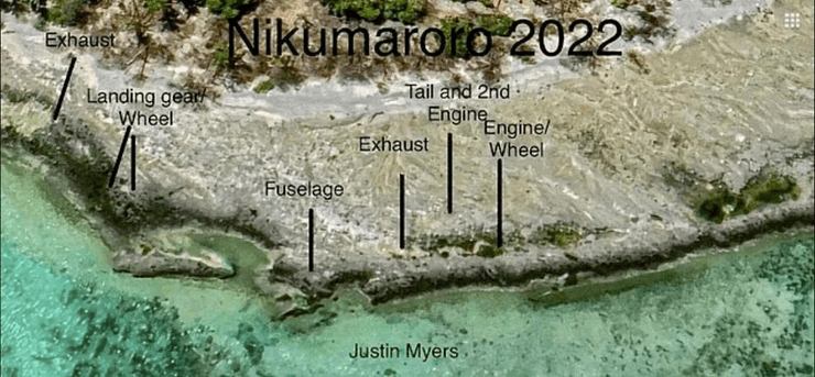 Остатки неизвестного самолета