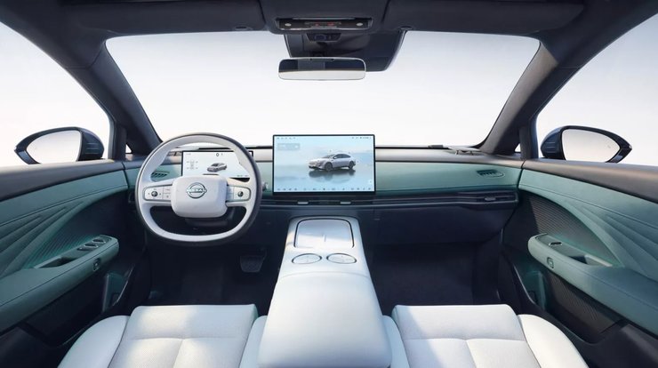 салон ніссан н7, Nissan N7, новий Nissan N7, електромобіль Nissan, седан Nissan