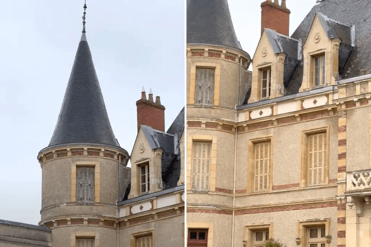 Покинутий замок у Франції, старовинний замок, власник замку загинув на Титаніку, закинутий особняк, не чіпали 100 років