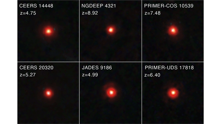 маленькие красные точки космос