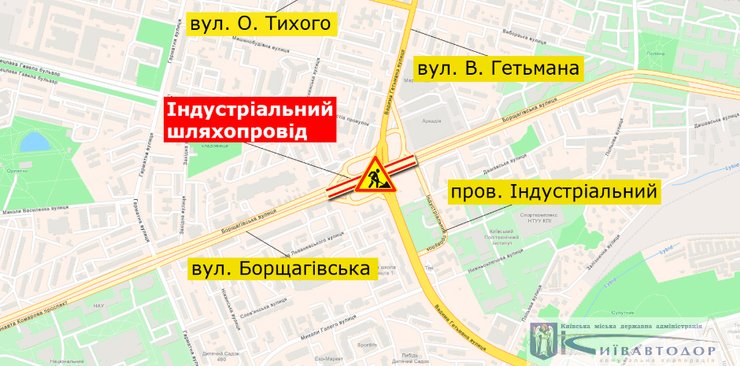 Индустриальный мост, ремонт, пробки