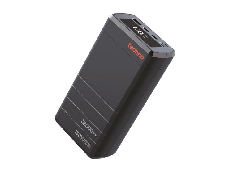 Повербанк Techno PDC130 38000 mAh USB-C 130W Black USB-C